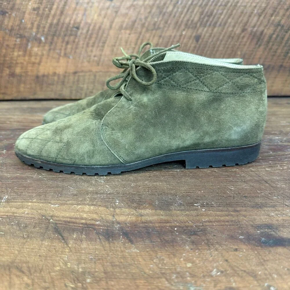 Cole Haan Green Suede Chukka Style Boot 7.5